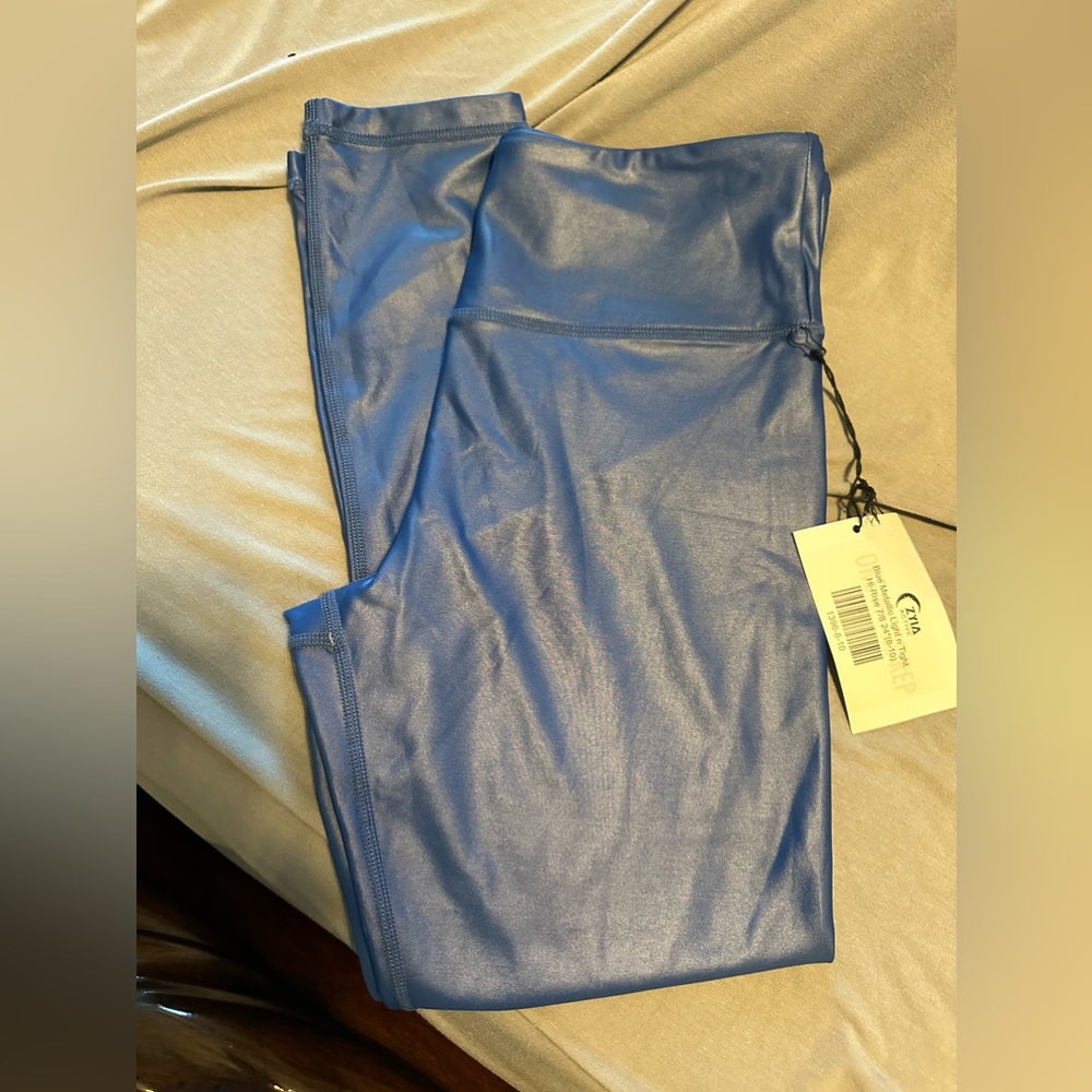 Zyia brand new shiny blue womens 8-10